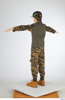  Novel beige workers shoes camo jacket camo trousers caps  hats casual dressed standing t poses t-pose whole body 0004.jpg